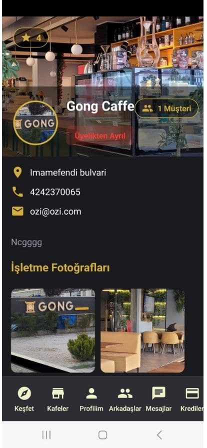 KafeMapp Ekran Görüntüsü 3